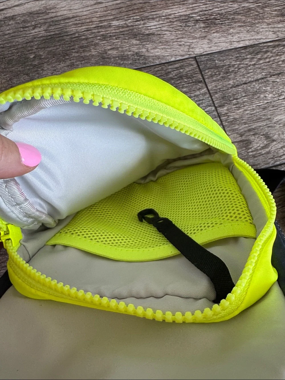 lululemon athletica Pink & Neon Yellow Crossbody Bag